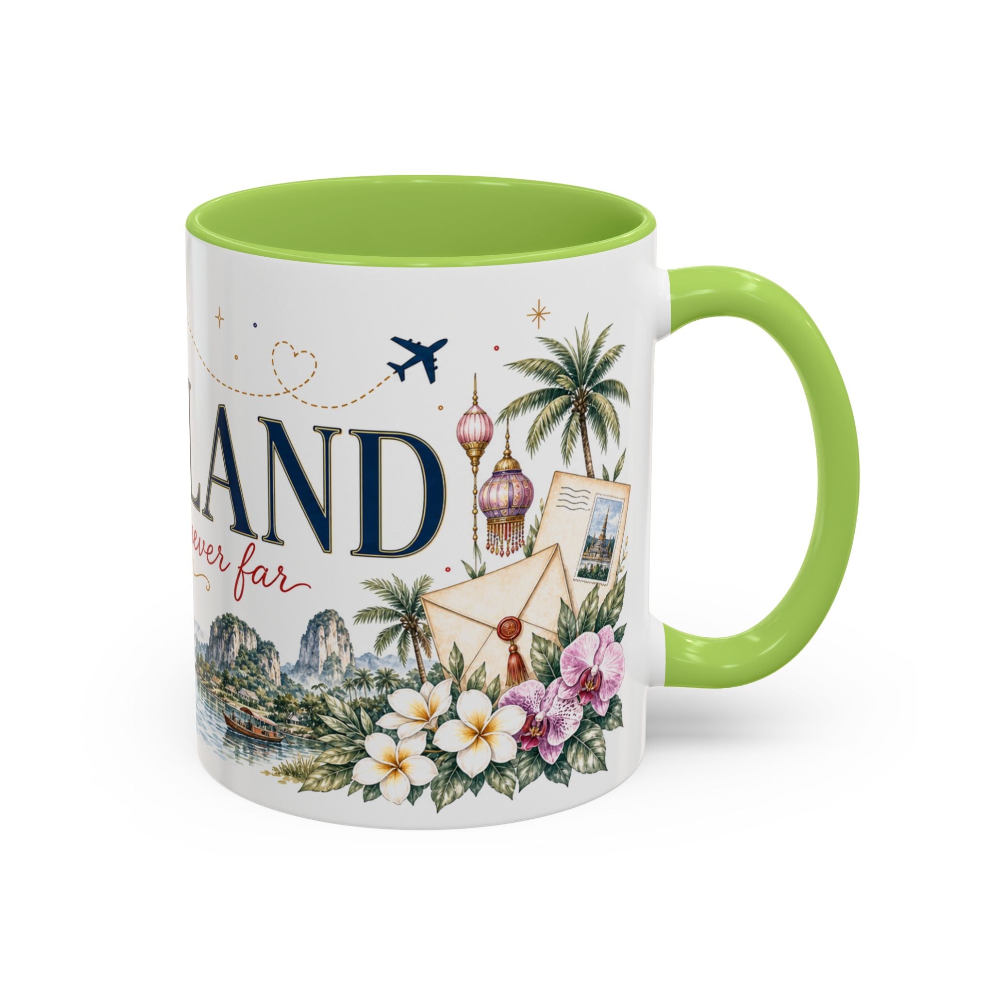 Thailand Home Country Mug | Moving Away Gift | Long Distance Friendship | 11 oz 15 oz Accent Mug