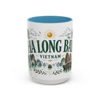 Ha Long Bay Coffee Mug | Travel Destination Souvenir Gift | Accent Color Ceramic 11oz 15oz