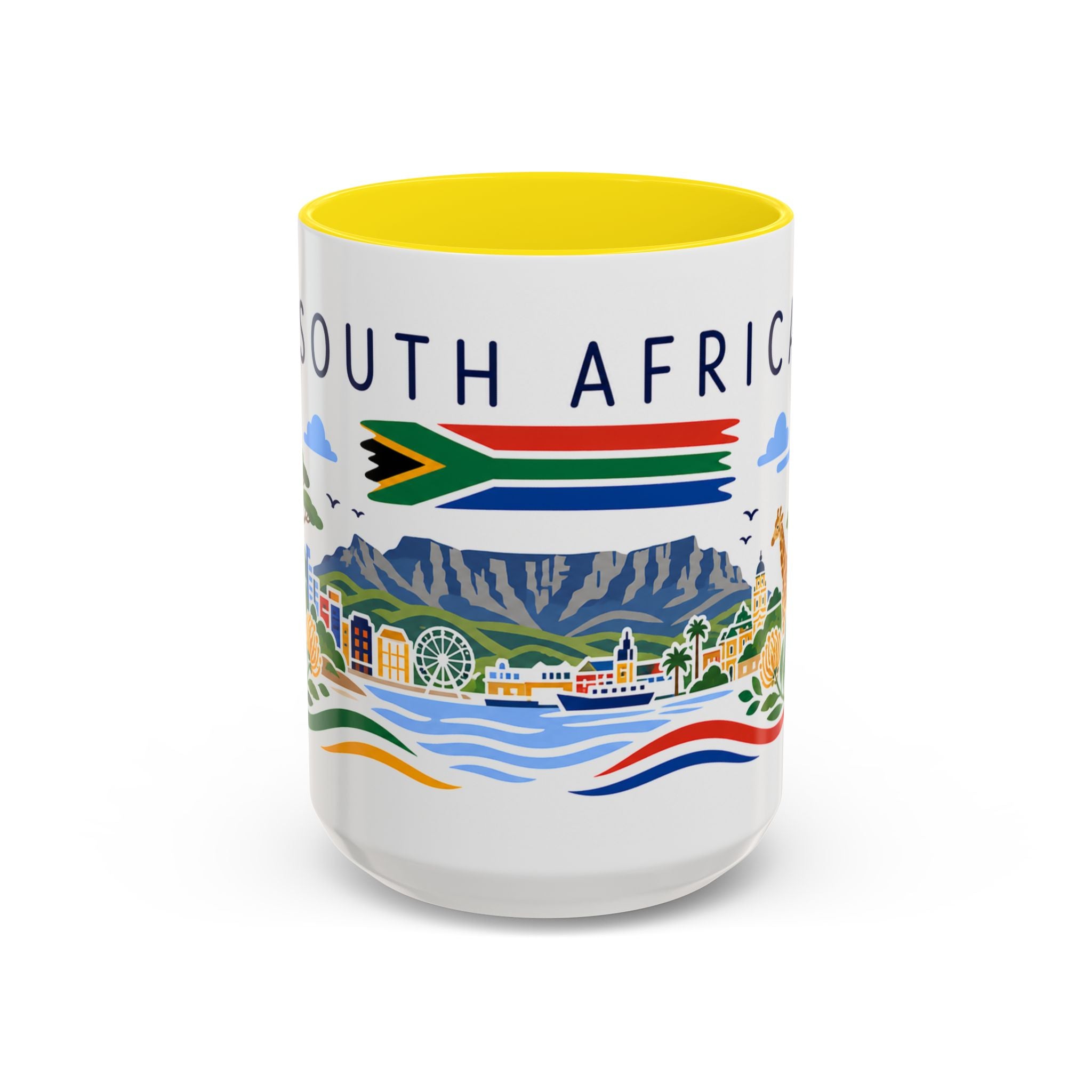 South Africa Coffee Mug | Travel Souvenir Accent Mug | Country Gift Ceramic Cup 11oz 15oz