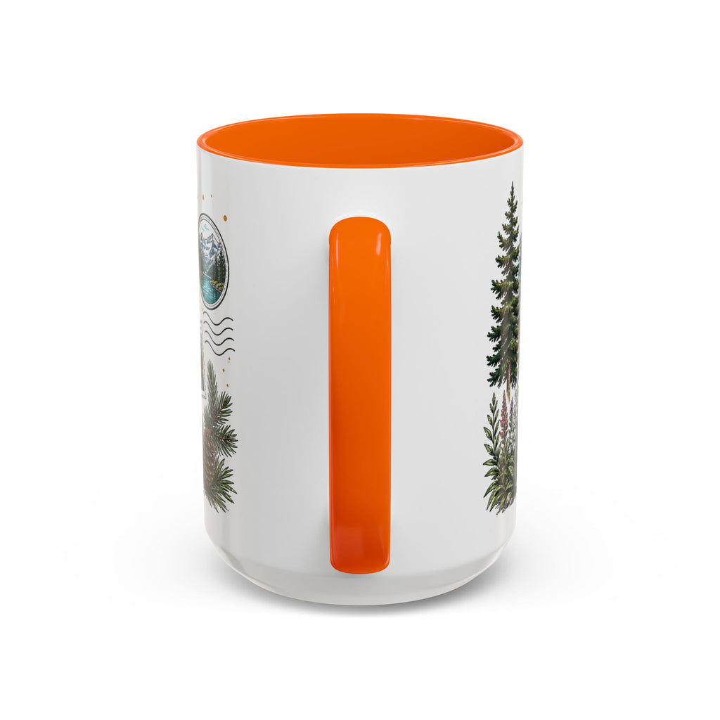 Banff Lake Louise Coffee Mug | Travel Destination Souvenir Gift | Accent Color Ceramic 11oz 15oz