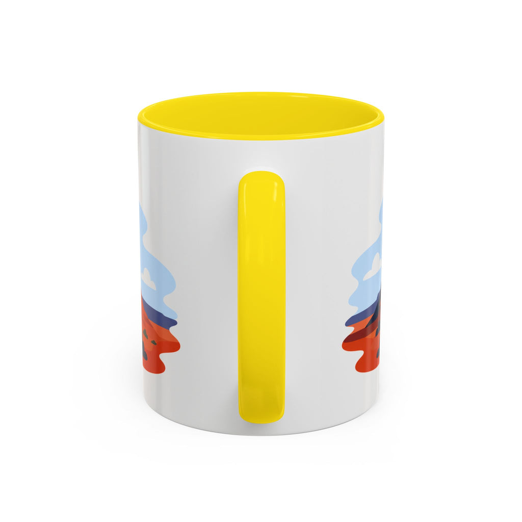 Monument Valley Coffee Mug | Travel Destination Souvenir Gift | Accent Color Ceramic 11oz 15oz