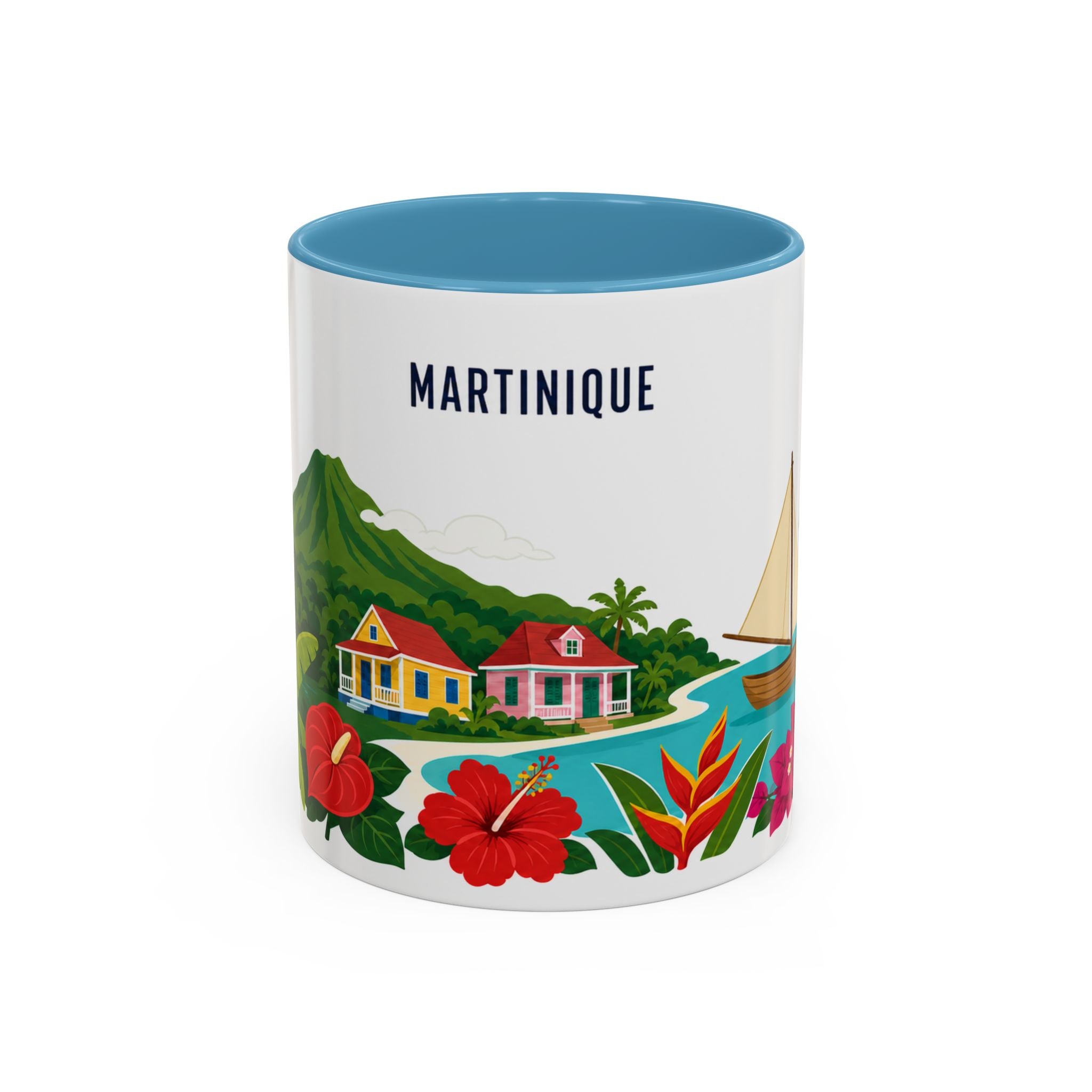 Martinique Coffee Mug | Travel Souvenir Accent Mug | Country Gift Ceramic Cup 11oz 15oz