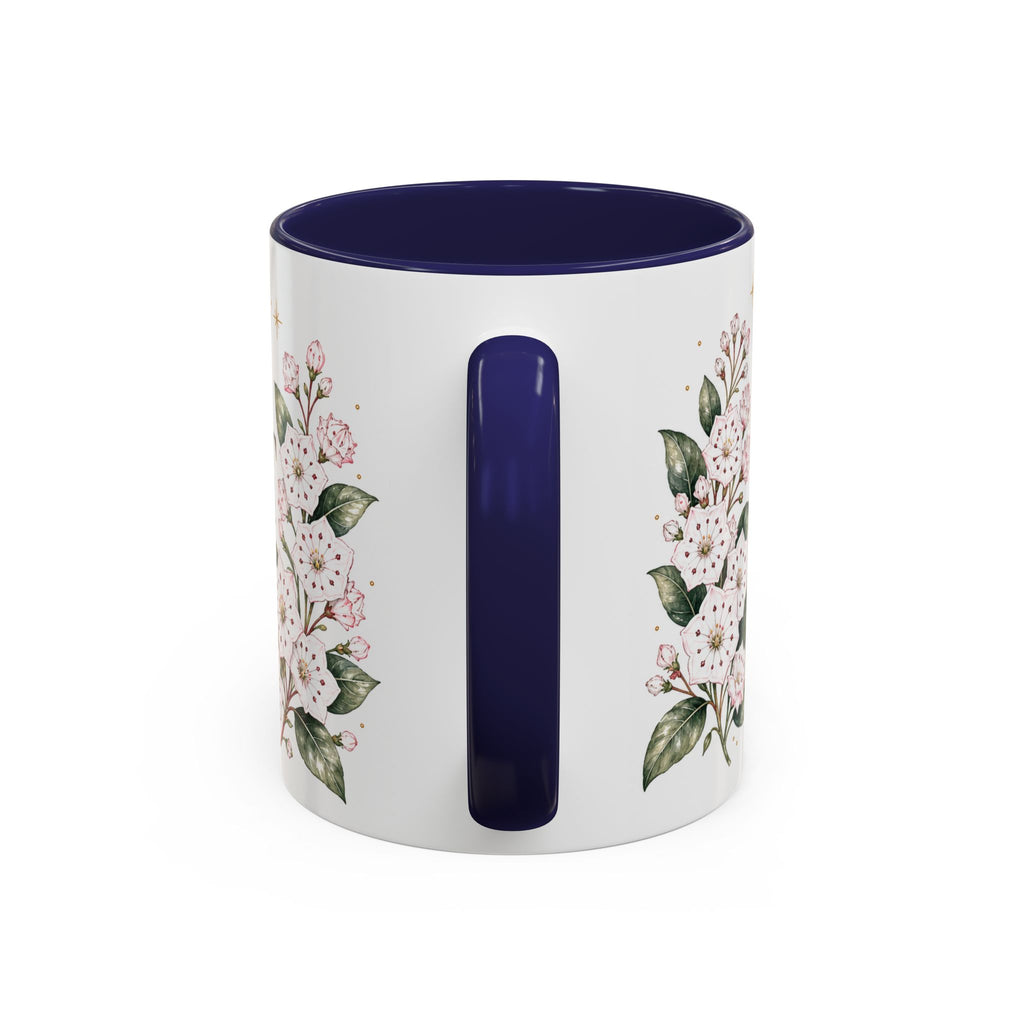 Connecticut State Map Mug | Botanical Accent Coffee Cup (11oz 15oz)
