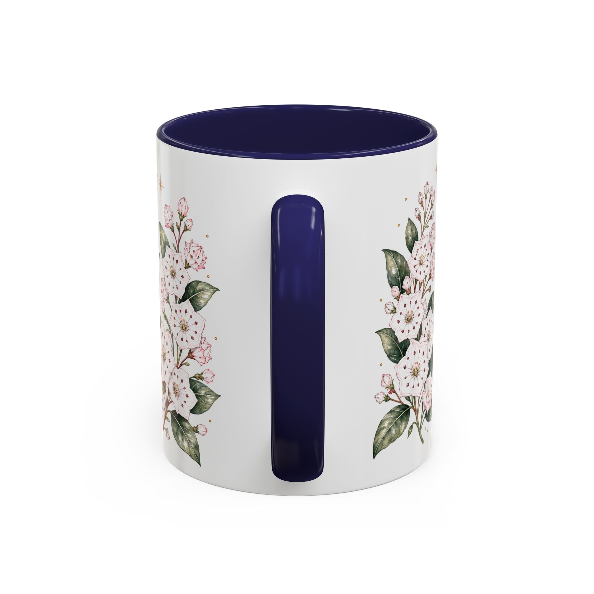 Connecticut State Map Mug | Botanical Accent Coffee Cup (11oz 15oz)