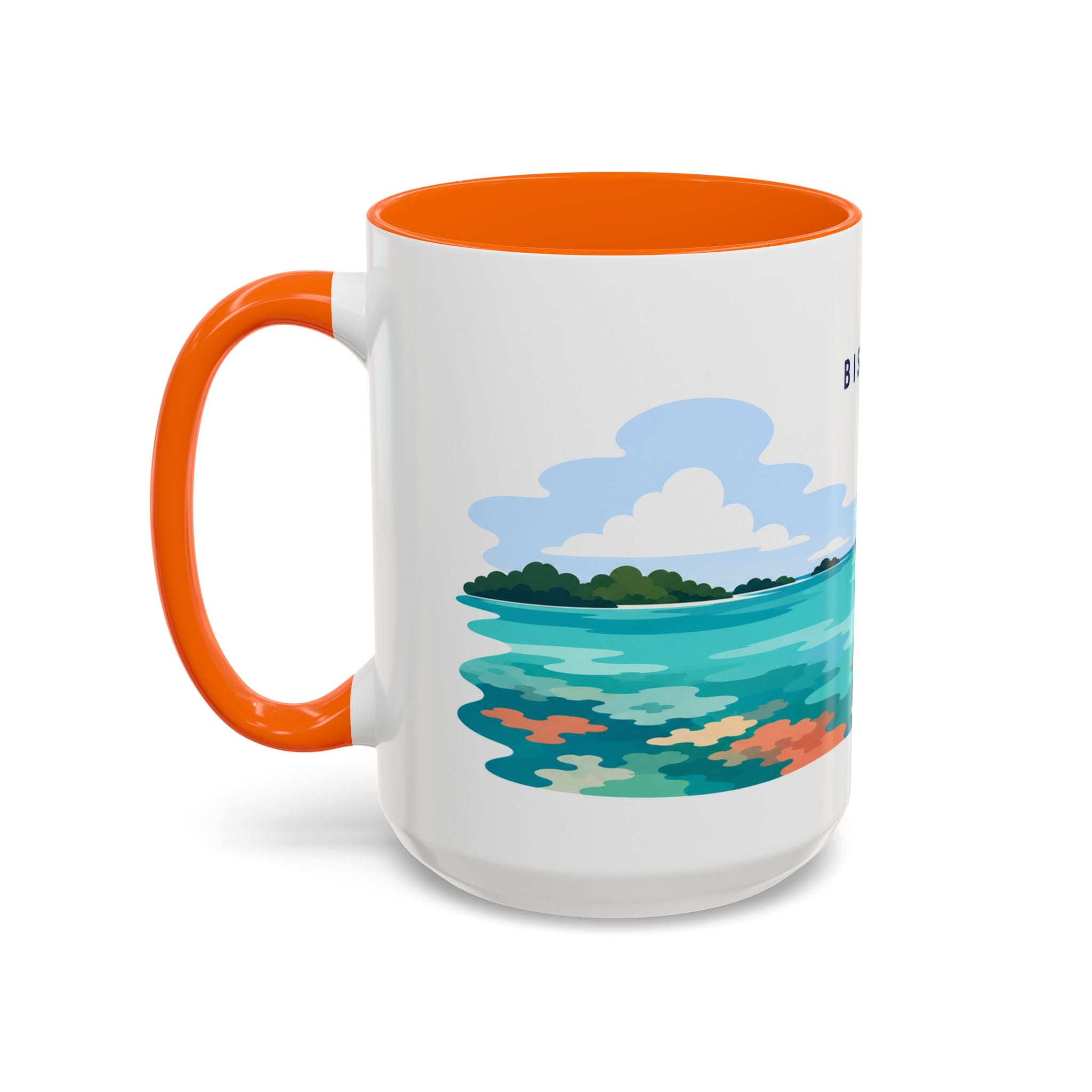 Biscayne National Park Coffee Mug | Solid Color Block Park Souvenir | 11oz 15oz Accent Mug