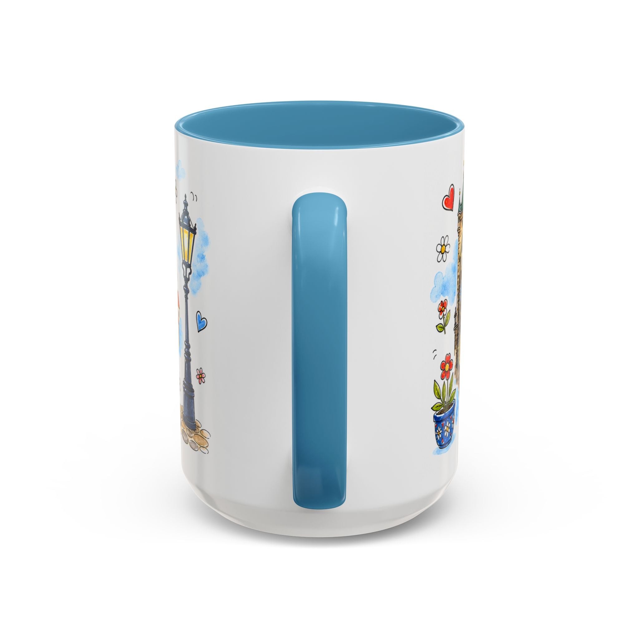 Prague Travel Mug | European City Souvenir Accent Coffee Mug | 11oz 15oz Ceramic Cup