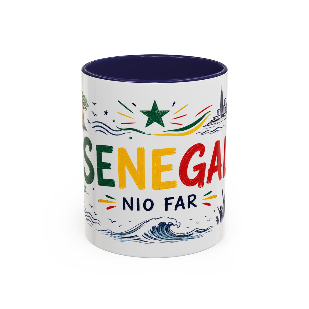 Senegal Soccer Coffee Mug | World Cup Fan Gift | Accent Color Ceramic 11oz 15oz Match Day Cup