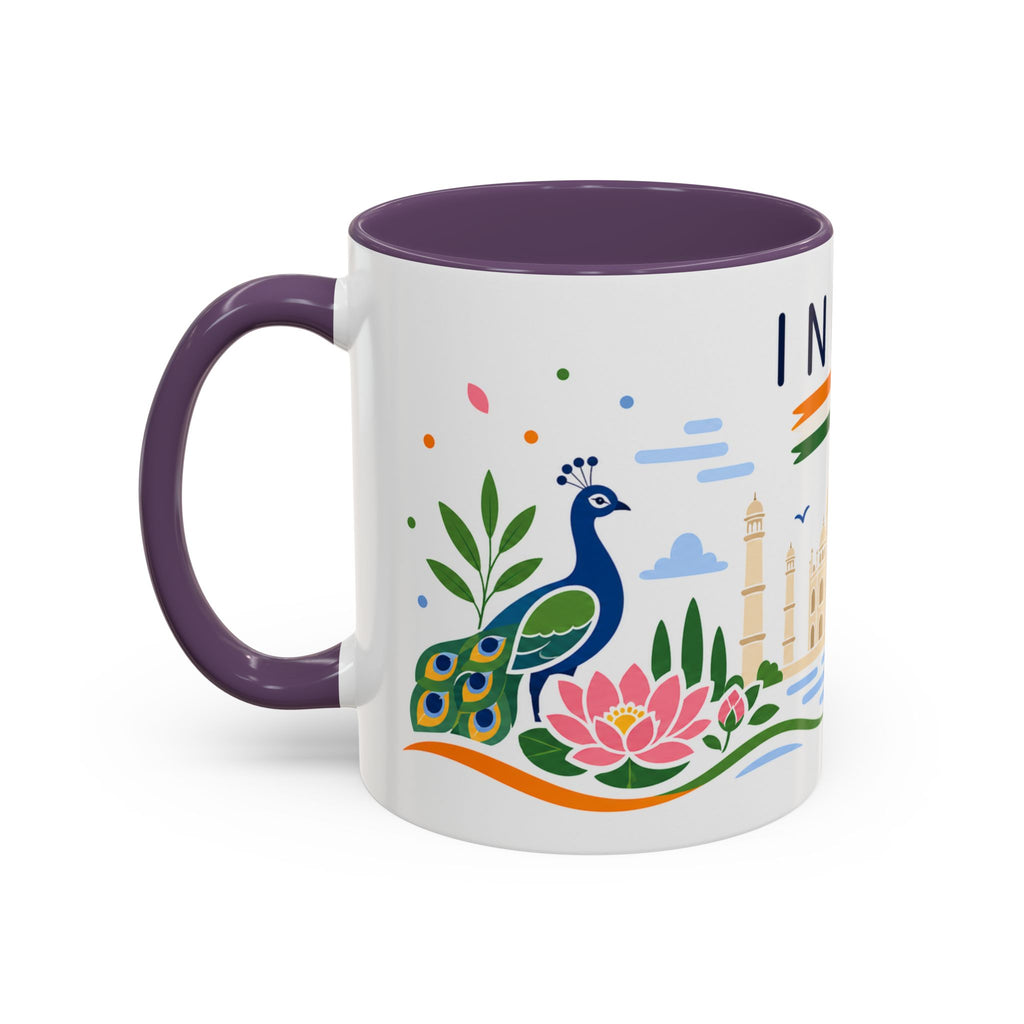 India Coffee Mug | Travel Souvenir Accent Mug | Country Gift Ceramic Cup 11oz 15oz