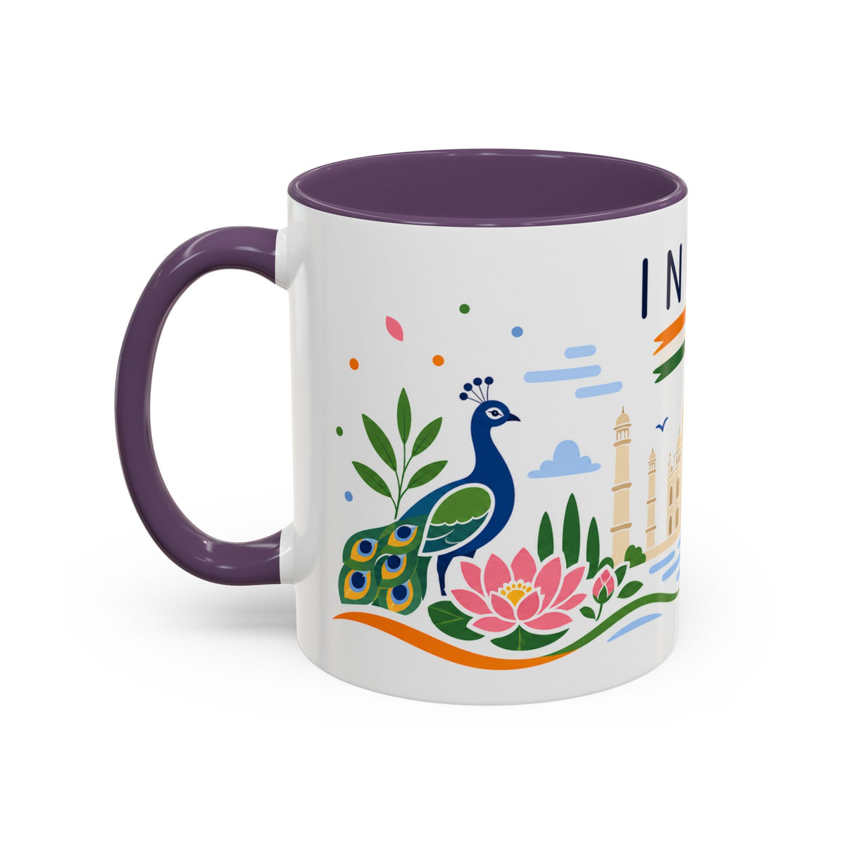 India Coffee Mug | Travel Souvenir Accent Mug | Country Gift Ceramic Cup 11oz 15oz
