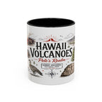 Hawaii Volcanoes National Park Coffee Mug | Hawaii Big Island Lava Volcano Gift | Accent Color Ceramic 11oz 15oz