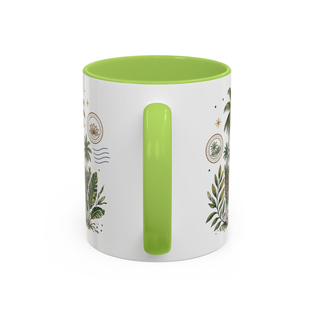 Kerala Backwaters Coffee Mug | Travel Destination Souvenir Gift | Accent Color Ceramic 11oz 15oz