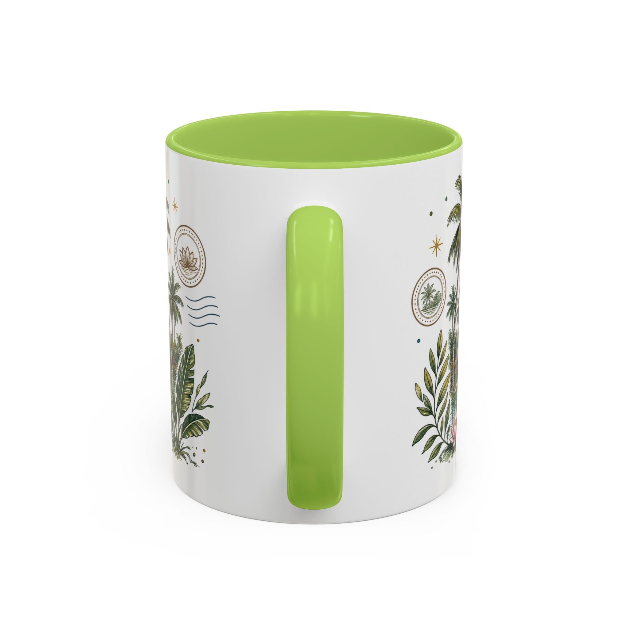 Kerala Backwaters Coffee Mug | Travel Destination Souvenir Gift | Accent Color Ceramic 11oz 15oz