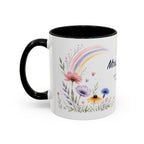 Personalized Kindergarten Teacher Mug | Custom Name Wildflower Rainbow Cup | Back to School Gift