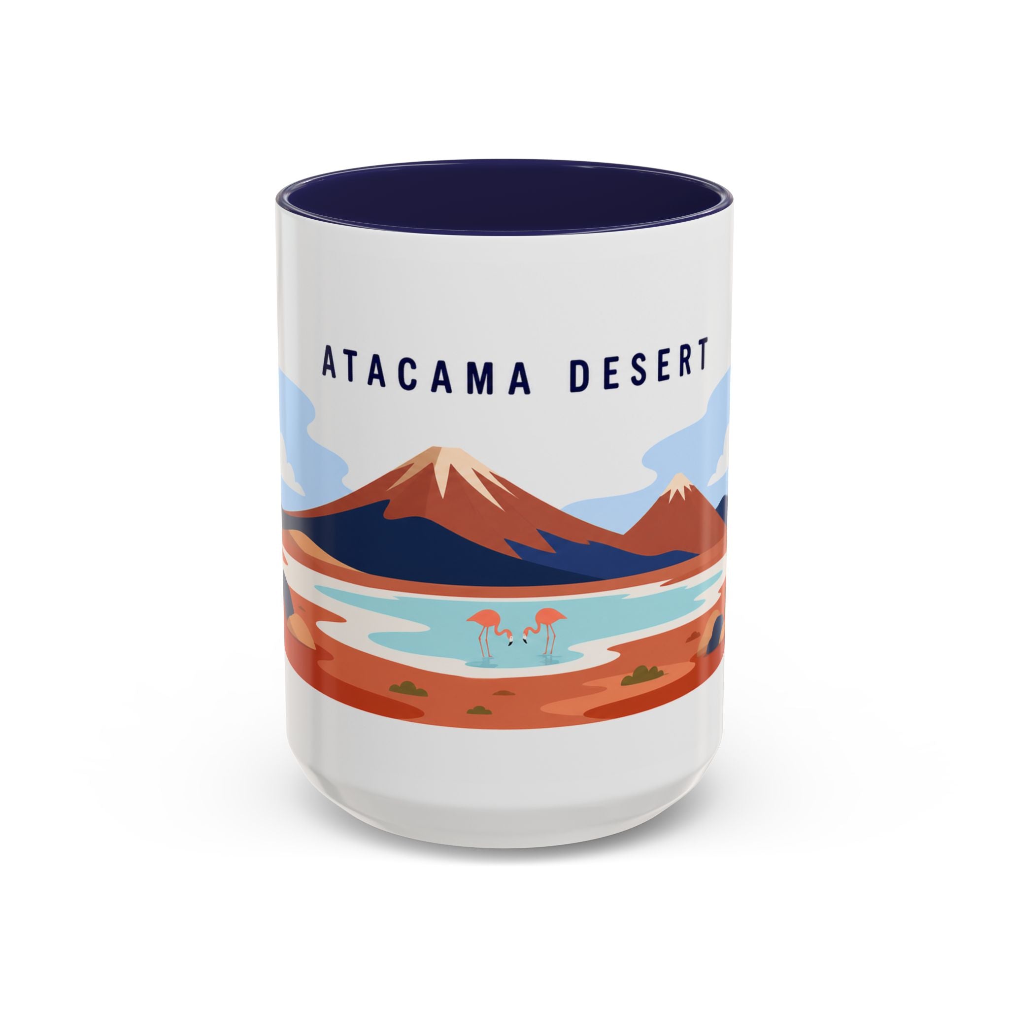 Atacama Desert Coffee Mug | Travel Destination Souvenir Gift | Accent Color Ceramic 11oz 15oz