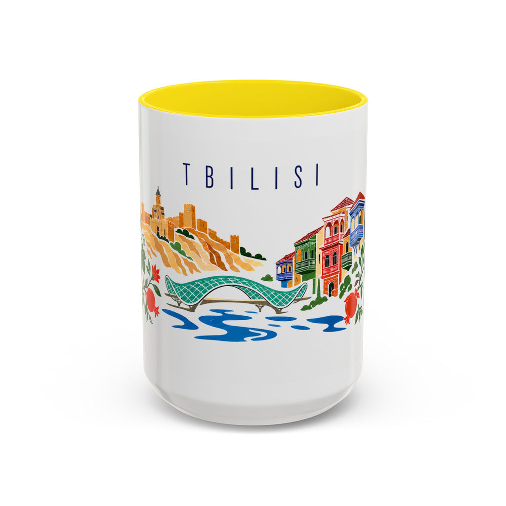 Tbilisi Coffee Mug | Georgia Travel Souvenir | Porcelain Decal City Gift | 11oz 15oz Accent Mug