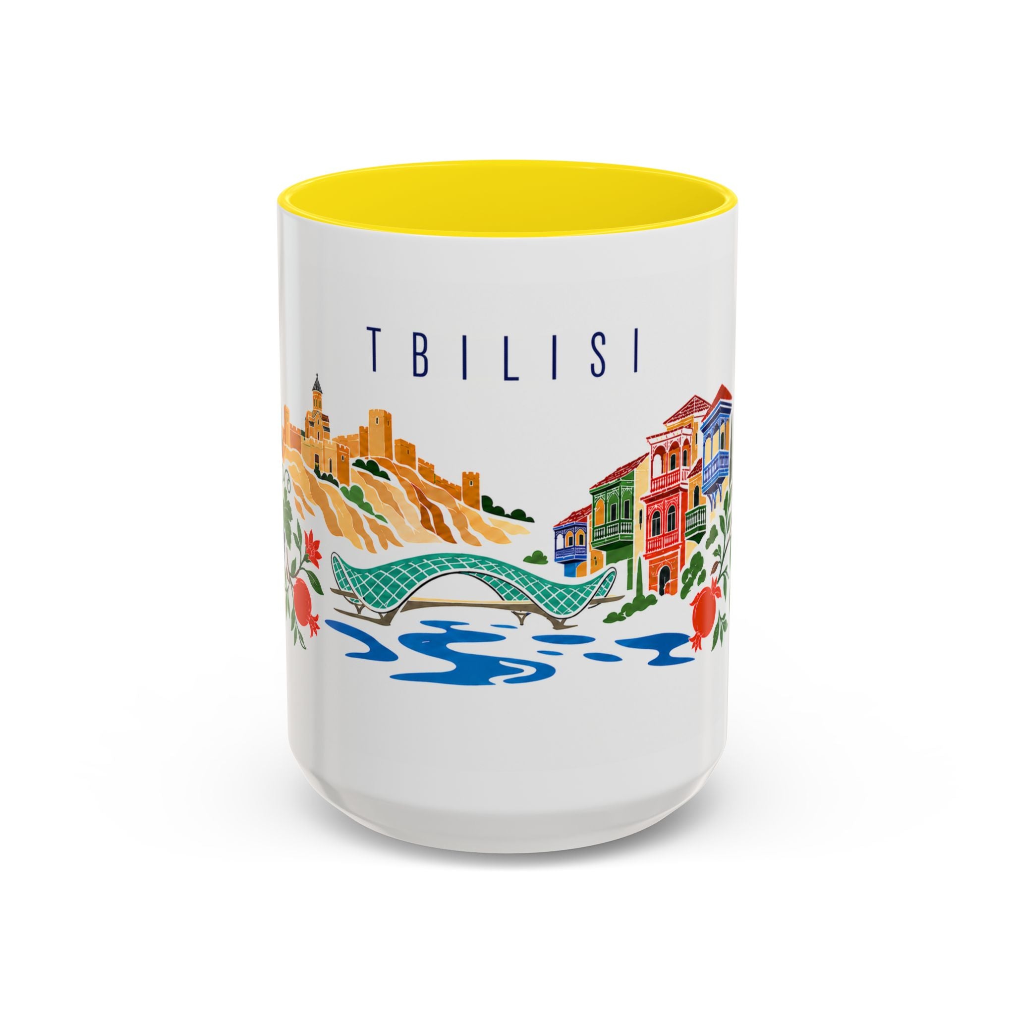Tbilisi Coffee Mug | Georgia Travel Souvenir | Porcelain Decal City Gift | 11oz 15oz Accent Mug