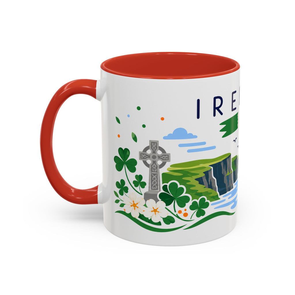 Ireland Coffee Mug | Travel Souvenir Accent Mug | Country Gift Ceramic Cup 11oz 15oz