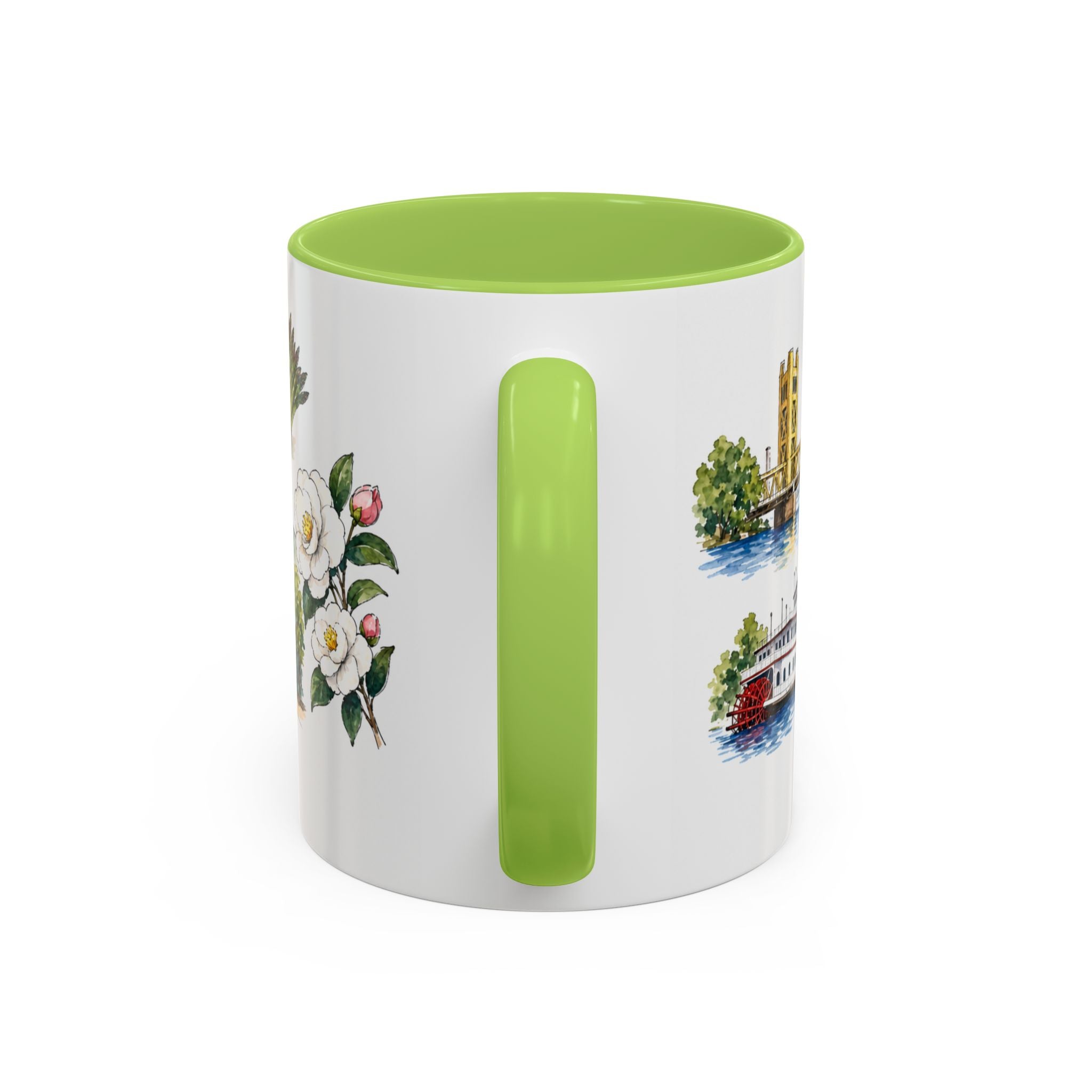 Sacramento Illustrated Travel Mug | City Souvenir Accent Coffee Mug | 11oz 15oz Ceramic Cup