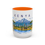 Kenya Coffee Mug | Travel Souvenir Accent Mug | Place Gift Ceramic Cup 11oz 15oz