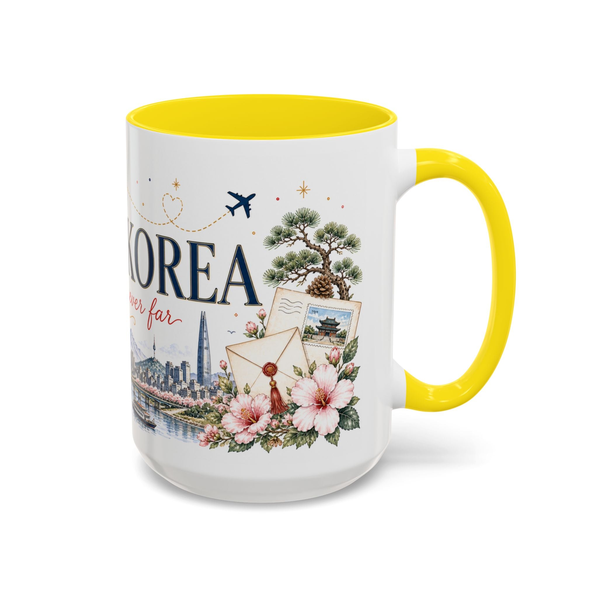 South Korea Home Country Mug | Moving Away Gift | Long Distance Friendship | 11 oz 15 oz Accent Mug