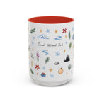 Denali National Park Christmas Mug | Watercolor Travel Souvenir | Holiday Gift | Accent Ceramic Coffee Cup 11oz 15oz