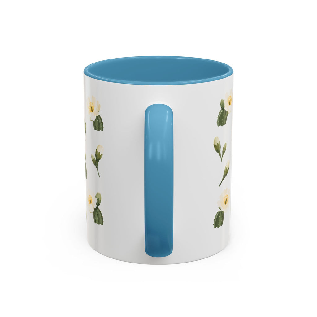 Arizona Saguaro cactus blossom Mug, State Flower Floral Coffee Cup, 11oz Botanical Gift