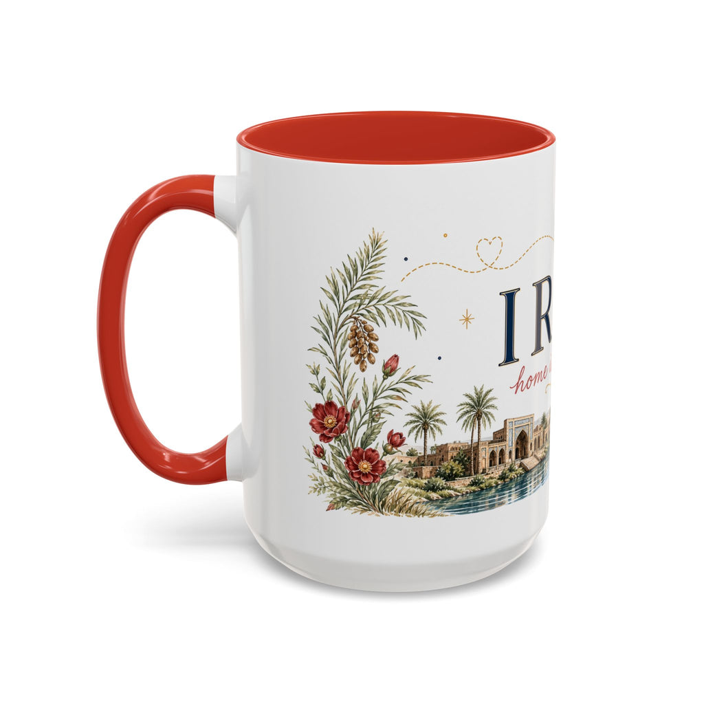 Iraq Home Country Mug | Moving Away Gift | Long Distance Friendship | 11 oz 15 oz Accent Mug