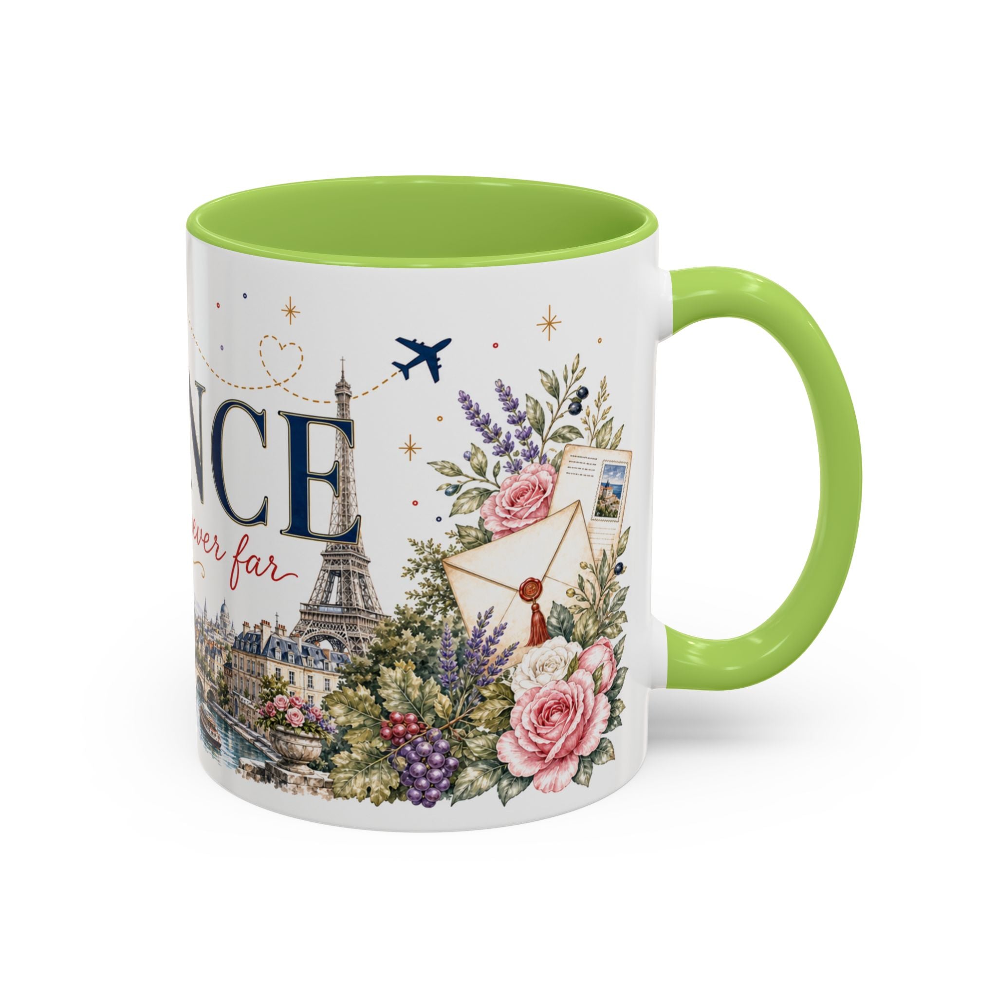 France Home Country Mug | Moving Away Gift | Long Distance Friendship | 11 oz 15 oz Accent Mug
