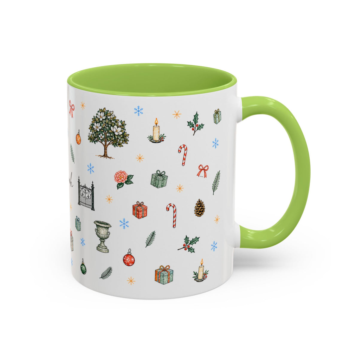Savannah Christmas Mug | Watercolor City Souvenir, Travel Memories Cup