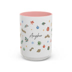 Angkor Christmas Mug | Watercolor Travel Souvenir | Holiday Gift | Accent Ceramic Coffee Cup 11oz 15oz