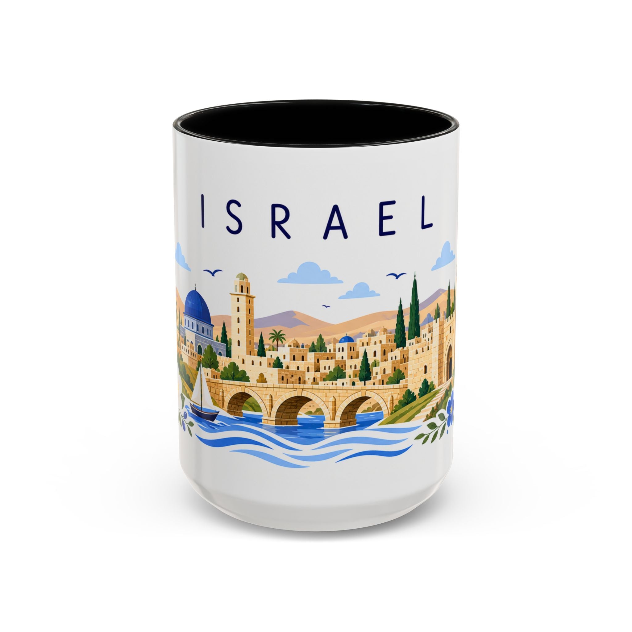Israel Coffee Mug | Travel Souvenir Accent Mug | Place Gift Ceramic Cup 11oz 15oz