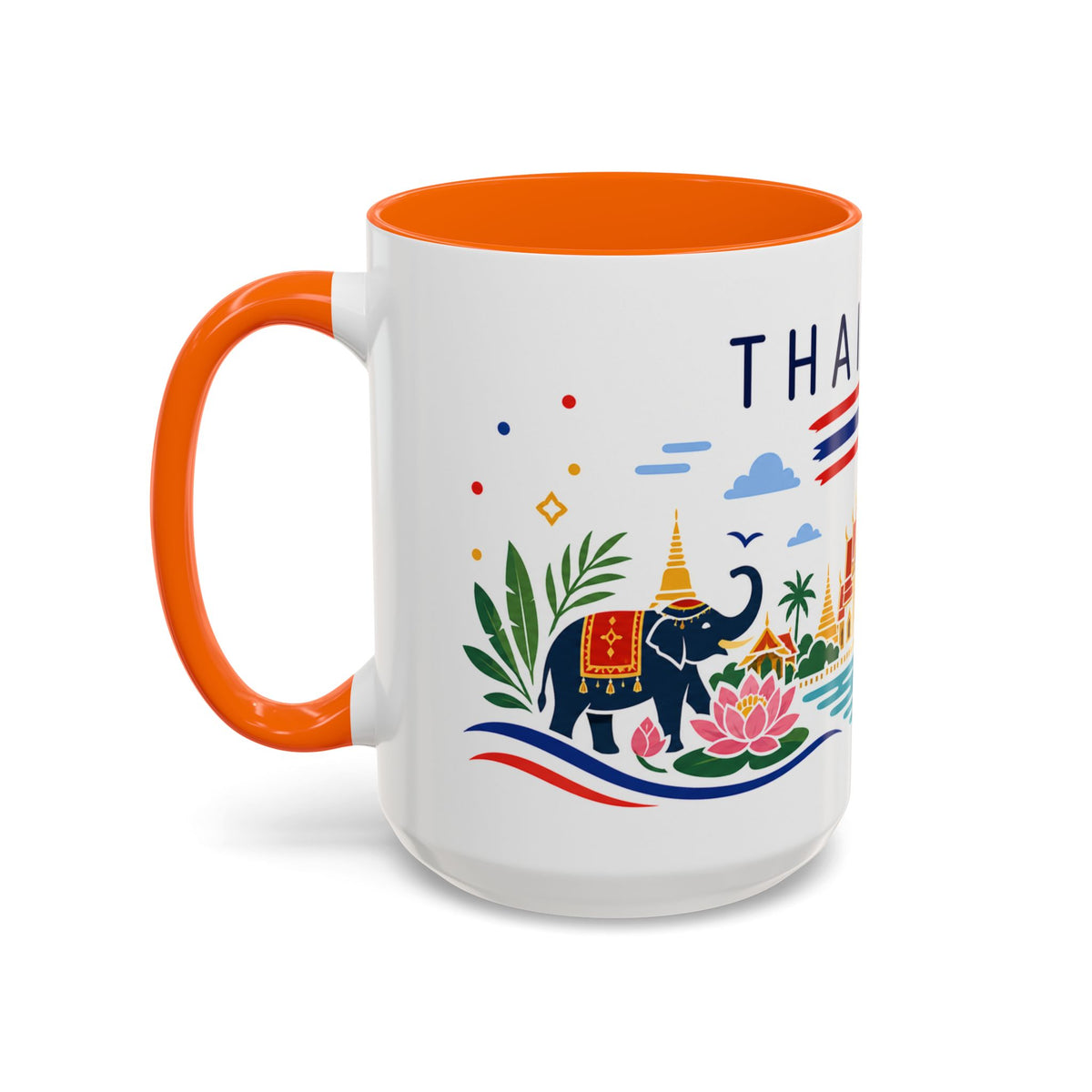 Thailand Coffee Mug | Travel Souvenir Accent Mug | Country Gift Ceramic Cup 11oz 15oz