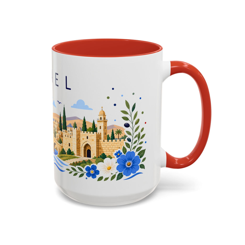 Israel Coffee Mug | Travel Souvenir Accent Mug | Place Gift Ceramic Cup 11oz 15oz