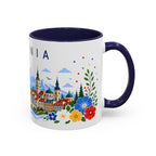 Romania Coffee Mug | Travel Souvenir Accent Mug | Place Gift Ceramic Cup 11oz 15oz