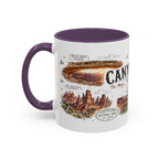 Canyonlands National Park Coffee Mug | Utah Red Rock Desert River Gift | Accent Color Ceramic 11oz 15oz
