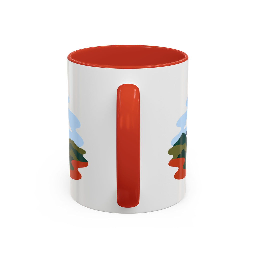 Torres del Paine Coffee Mug | Travel Destination Souvenir Gift | Accent Color Ceramic 11oz 15oz