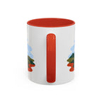 Torres del Paine Coffee Mug | Travel Destination Souvenir Gift | Accent Color Ceramic 11oz 15oz