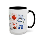 Montreal Coffee Mug | Postage Stamp Collage Mug | Travel Souvenir Accent Cup 11oz 15oz