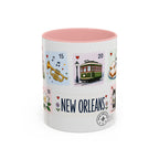 New Orleans Coffee Mug | Postage Stamp Collage Mug | Travel Souvenir Accent Cup 11oz 15oz