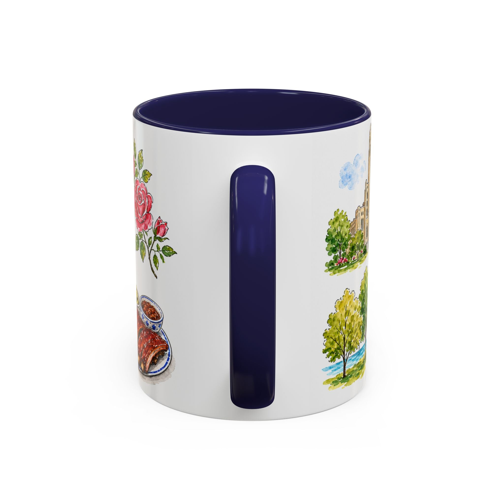 Tulsa Illustrated Travel Mug | City Souvenir Accent Coffee Mug | 11oz 15oz Ceramic Cup