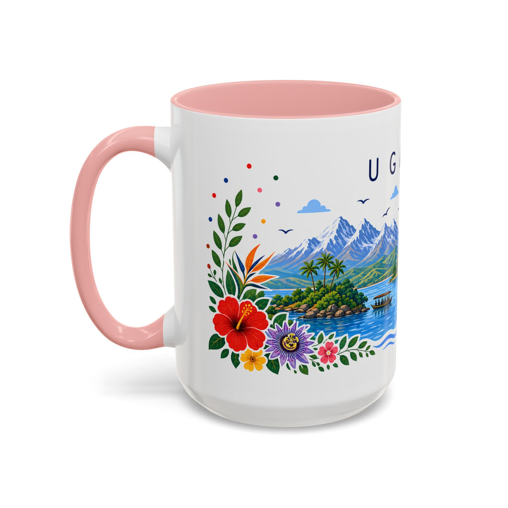 Uganda Coffee Mug | Travel Souvenir Accent Mug | Place Gift Ceramic Cup 11oz 15oz