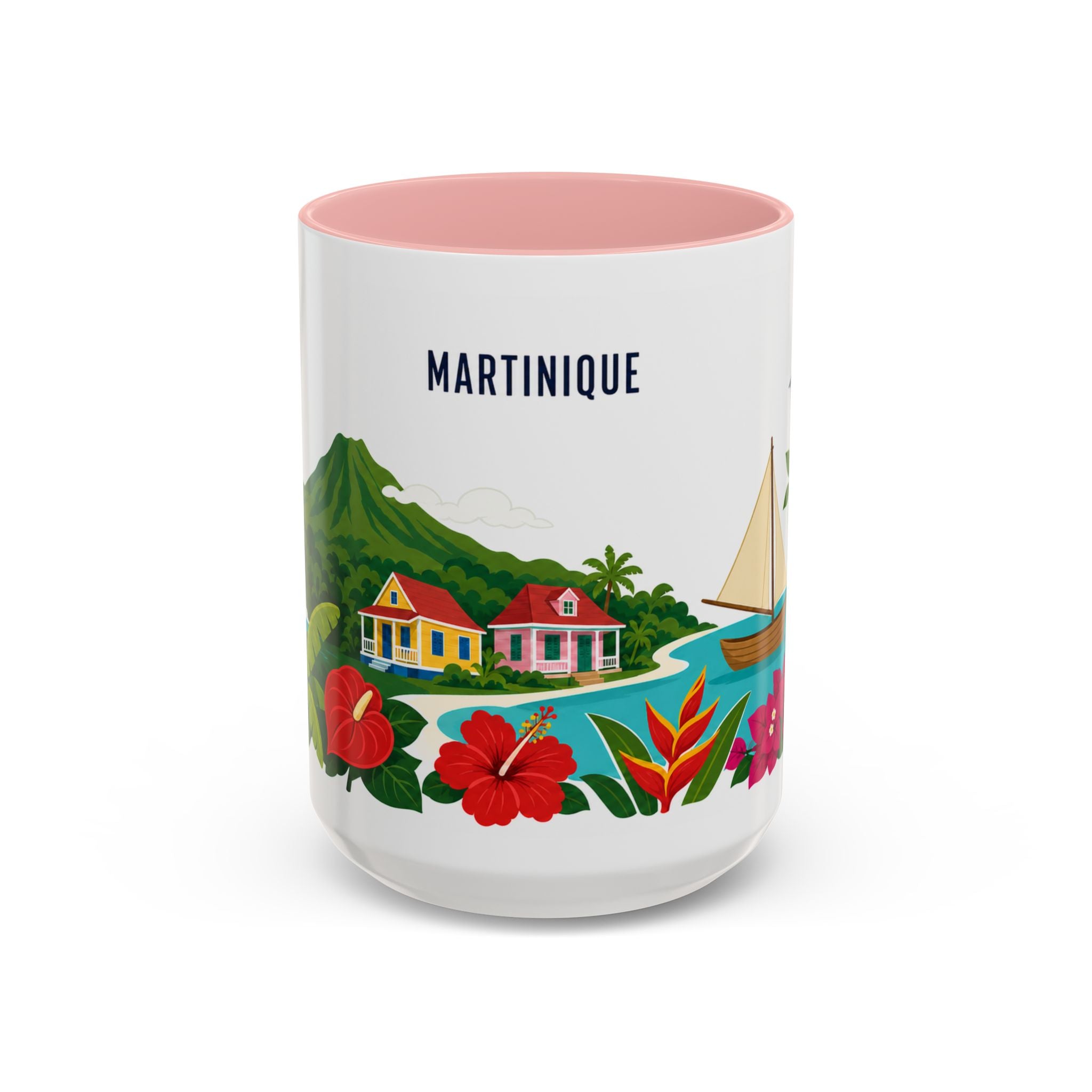 Martinique Coffee Mug | Travel Souvenir Accent Mug | Country Gift Ceramic Cup 11oz 15oz
