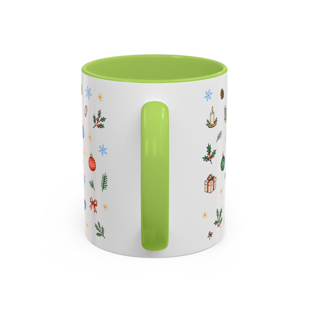 Nashville Christmas Mug | Watercolor City Souvenir, Acoustic Guitar, Harmonica (11oz 15oz)