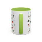 Nashville Christmas Mug | Watercolor City Souvenir, Acoustic Guitar, Harmonica (11oz 15oz)