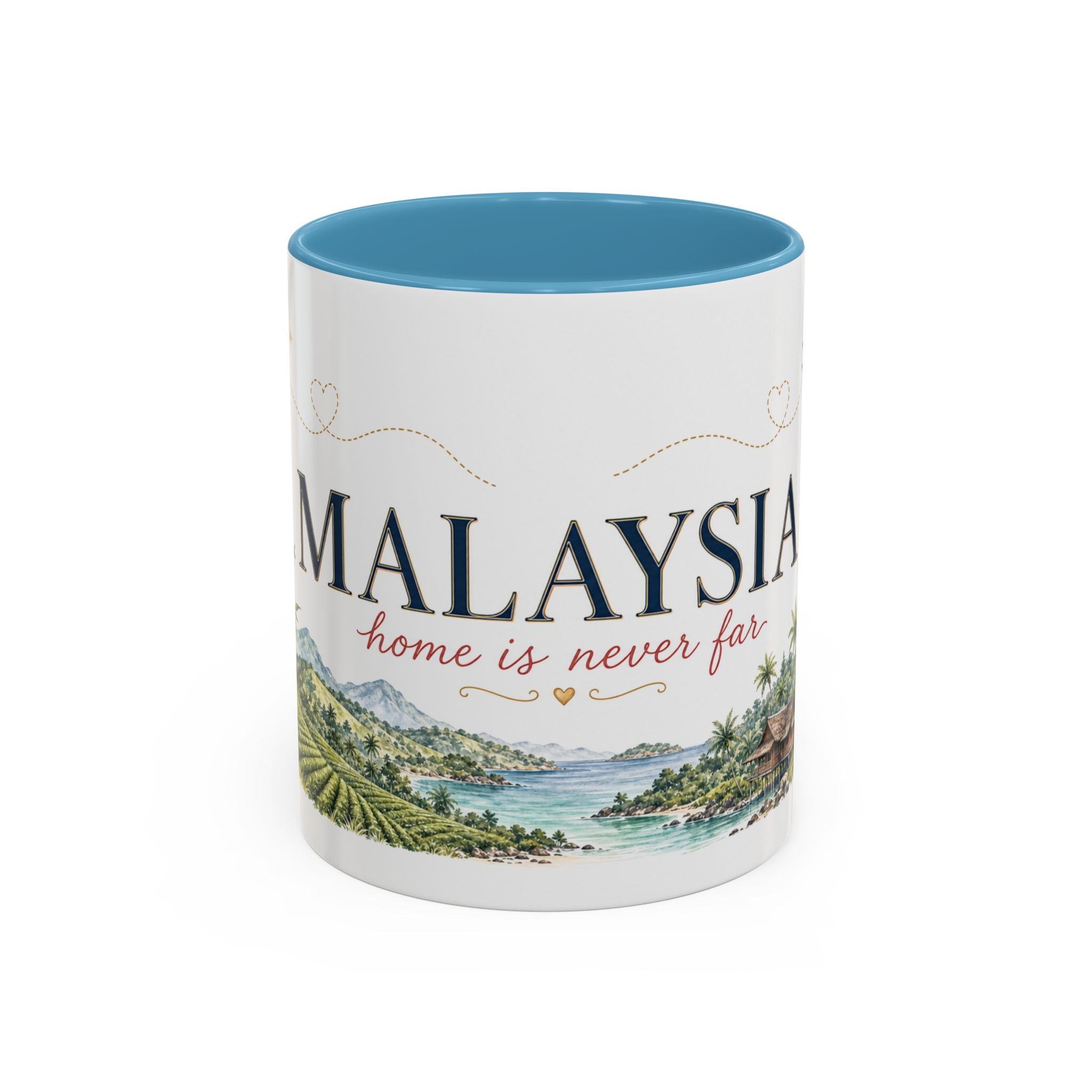 Malaysia Home Country Mug | Moving Away Gift | Long Distance Friendship | 11 oz 15 oz Accent Mug