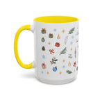 Denali National Park Christmas Mug | Watercolor Travel Souvenir | Holiday Gift | Accent Ceramic Coffee Cup 11oz 15oz