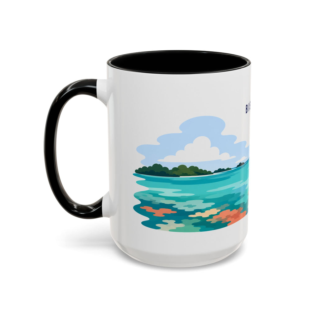 Biscayne National Park Coffee Mug | Solid Color Block Park Souvenir | 11oz 15oz Accent Mug