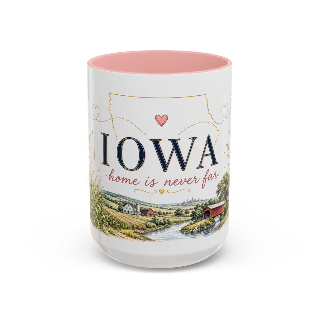 Iowa State Mug | Home is Never Far Accent Mug (11oz or 15oz)