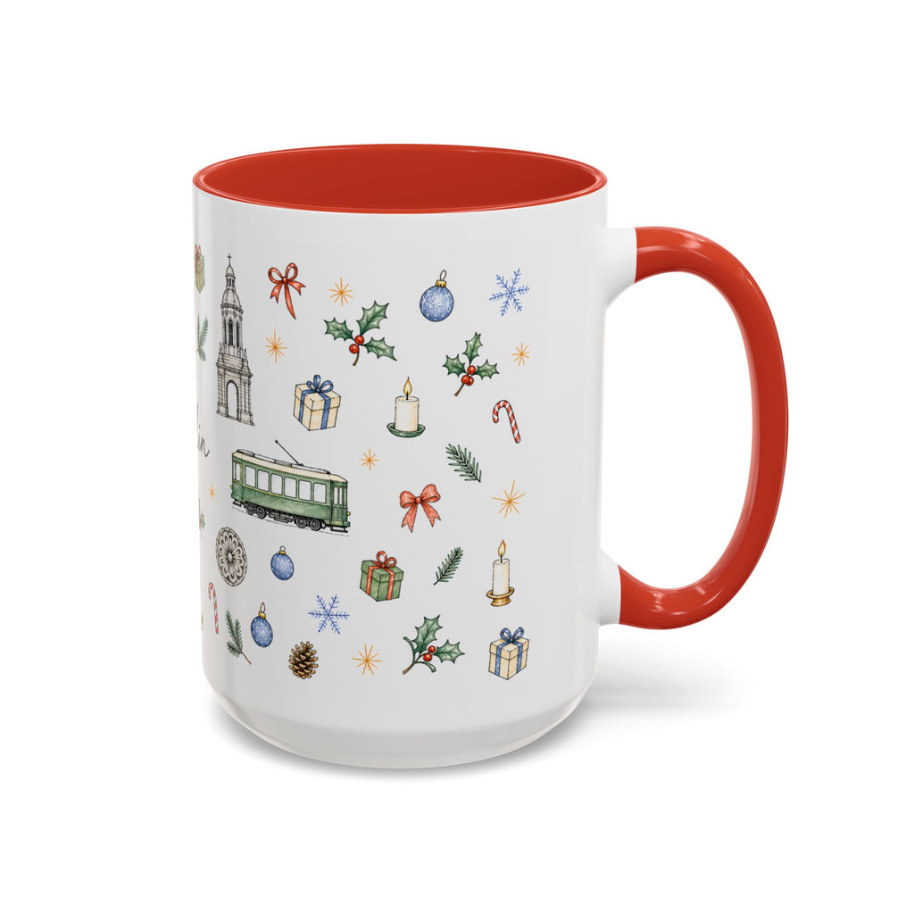 Dublin Christmas Mug | Watercolor City Souvenir, Holiday Travel Gift (11oz/15oz)