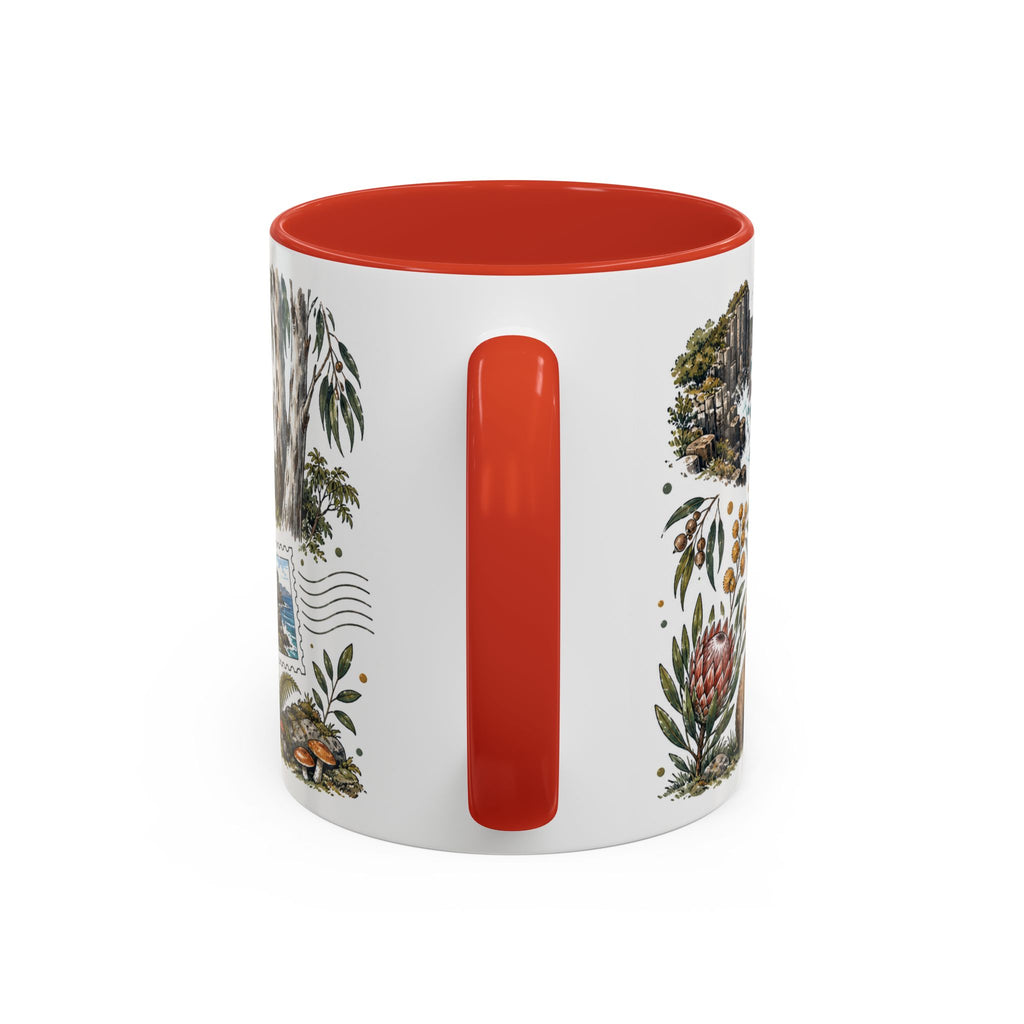 Tasmania Coffee Mug | Travel Destination Souvenir Gift | Accent Color Ceramic 11oz 15oz